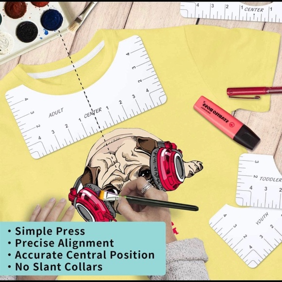 Tshirt Ruler Alignment Guide - Picture 3 of 7